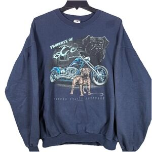 Jerzees Property Of Orange County Choppers Men XL 90s Vintage Motorcycle Sweater